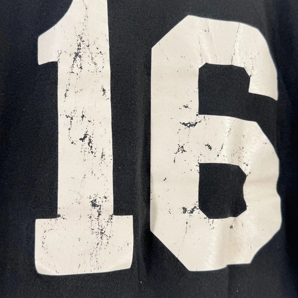 High‎ 5 Sportswear Kids Black HEAT Flaming Baseball Henley Shirt Youth Large 16